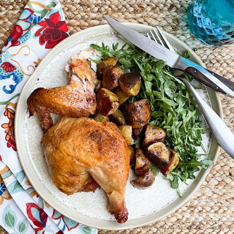 AlbuKirky Roasted Chicken Over Potatoes