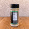 Green Chile Rub 6oz bottle - side nutrition/ingredients
